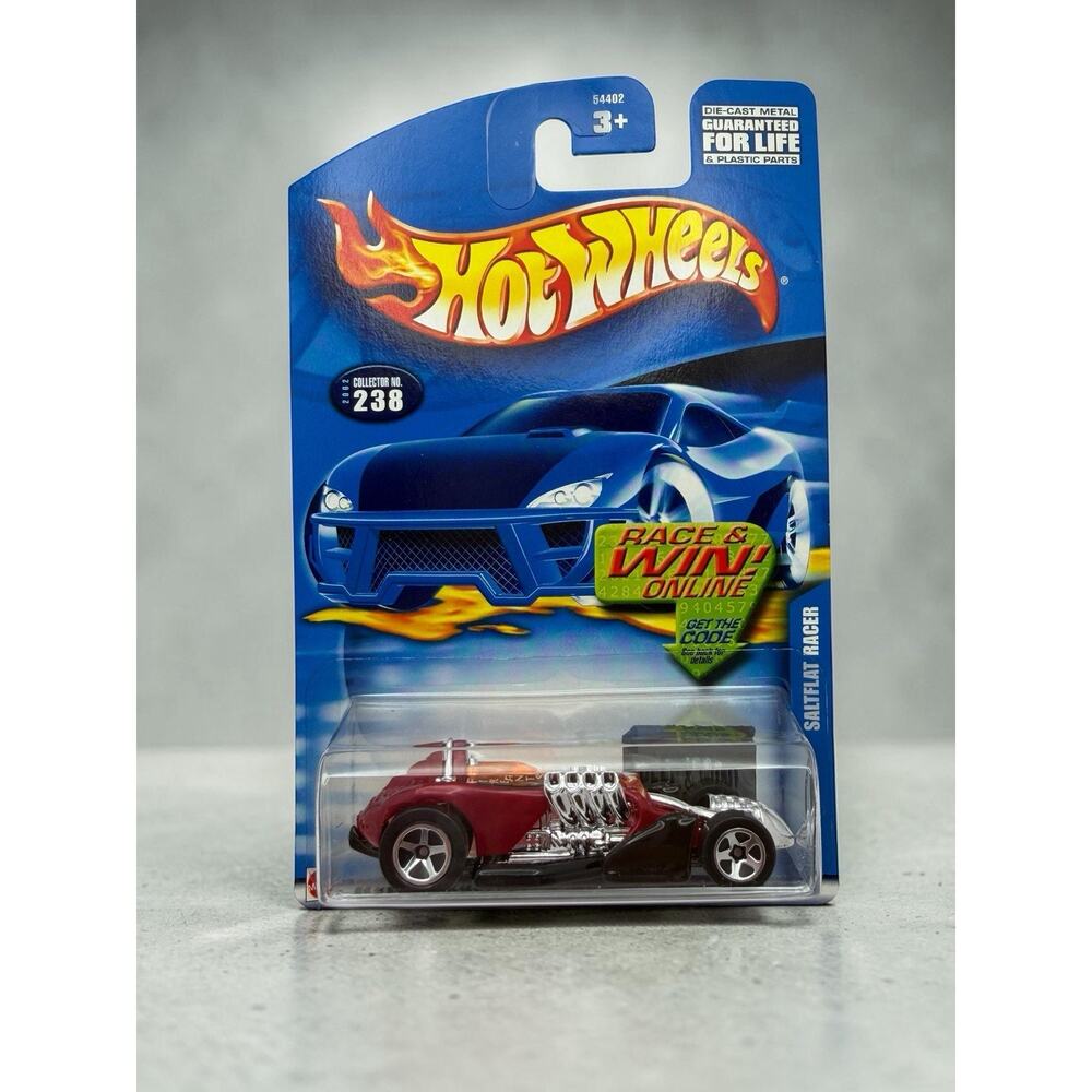 Hot Wheels Saltflat Racer Race & Win Online 1:64 Diecast Red/Black 2002 Unopened